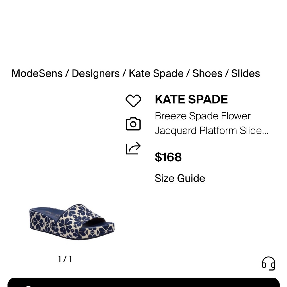 Kate Spade Black and Parchment sandals